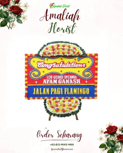 Bunga Papan Congratulation di 29 Ilir